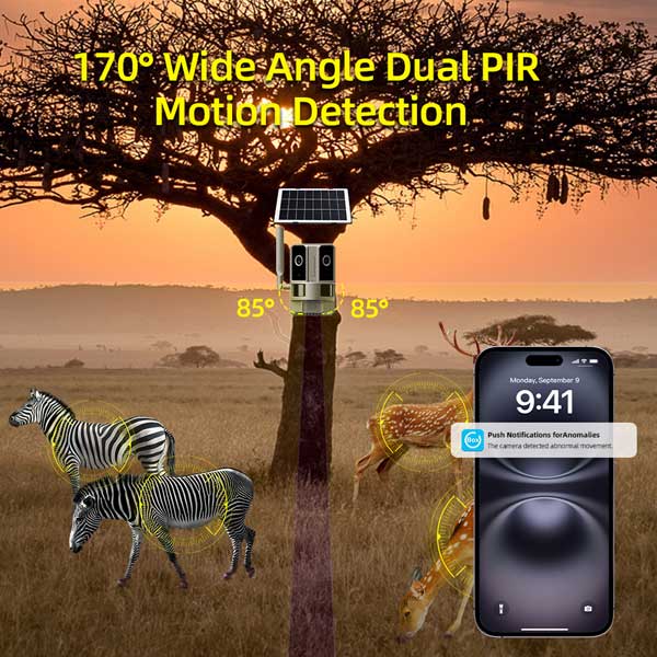 D180 Security Camera wide angle showcase