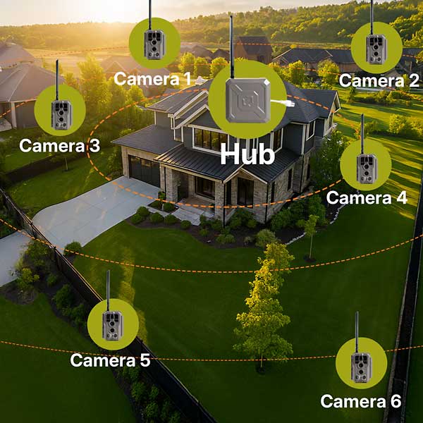 GardePro Link 1.0 Long-Range R3 Pro WiFi Trail Camera + WiFi Hub