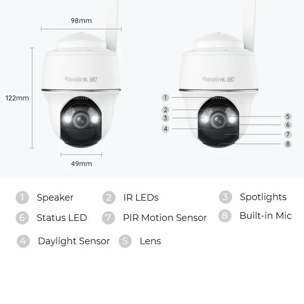 Reolink Go PT Ultra specifications and features